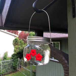 🎇2023 Love Gift Sale Buy one get one free - Hummingbird Feeder Mason Jar Three Ports