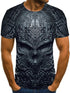 3D Graphic Printed Short Sleeve Shirts Mask