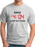 Error 404 Sleep Not Found Men's T-shirt