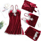 Women Sexy Velvet Pajamas Sets 4 pcs ( Hot Sale -30% OFF+Free Shipping)