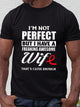 Cancer I¡¯m Not Perfect But I Have A Freaking Awesome Wife That¡¯s Close Enough Shirt