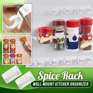 Spice Rack Wall Mount Kitchen Organizer