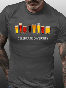 Celebrate Diversity Beer Funny Short sleeve T-shirt