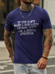 If You Don't Want A Sarcastic Answer Don't Ask A Stupid Question Cotton Blends Short Sleeve Casual T-shirt