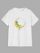 Alien Lying On The Moon Graphic Tee