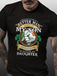 Lucky Dad Crew Neck Short Sleeve T-Shirt