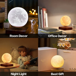 🎇2023 Gift Shop Sale - 30% OFF 5.5in Levitating and Rotating Moon Light(3 Color)