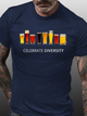 Celebrate Diversity Beer Funny Short sleeve T-shirt