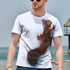 3D Graphic Printed Short Sleeve Shirts Squirrel