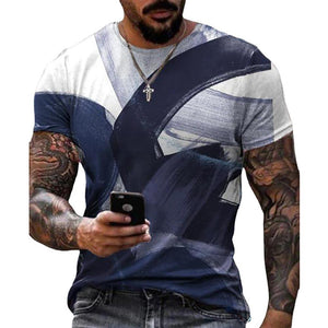 3D Graphic Printed Short Sleeve Shirts Camouflage