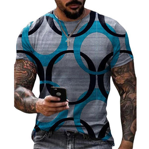 3D Graphic Printed Short Sleeve Shirts Camouflage