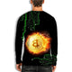 3D Graphic Printed Long Sleeve Shirts Bitcoin