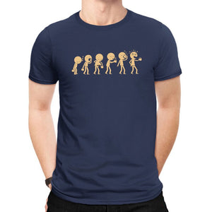 Graphic Tee of Office Worker Drinking Coffee