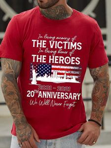 20th Anniversary 09.11.01 Never Forget Casual T-shirt