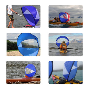 Foldable Downwind Kayak Sail