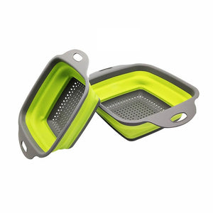 Foldable Fruit Vegetable Washing Basket Strainer