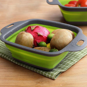 Foldable Fruit Vegetable Washing Basket Strainer