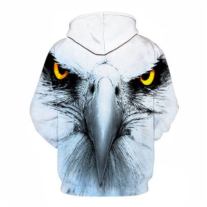 3D Graphic Printed Hoodies Eagle