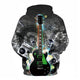 3D Graphic Printed Hoodies Guitar