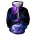 3D Graphic Printed Hoodies Purple Sky