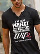 Letter print round neck casual men's short-sleeved T-shirt