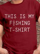 Love fishing Print Men's Short Sleeve Tee