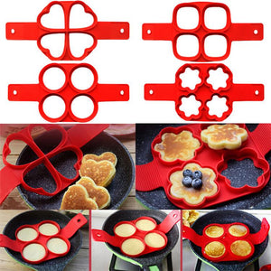 Nonstick Pancake Maker Silicone Egg Mold