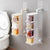 Layered Wall Mounted Rotating Seasoning Storage Organizer Boxes