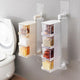 Layered Wall Mounted Rotating Seasoning Storage Organizer Boxes