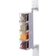 Layered Wall Mounted Rotating Seasoning Storage Organizer Boxes