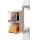 Layered Wall Mounted Rotating Seasoning Storage Organizer Boxes